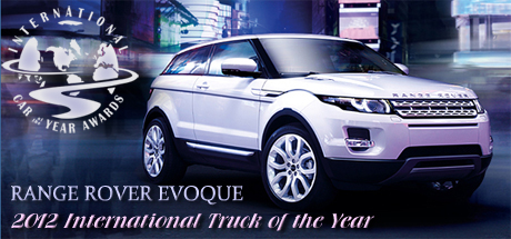 2012 Range Rover Evoque Named 2012 International Truck of the Year by Road & Travel Magazine