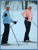 Cross-country Skiing, one of Traverse City's many silent sports