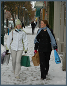 Shopping the strip in Traverse City