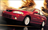 ROAD & TRAVEL's 2001 Most Likely to Change the World -- Nissan Sentra CA