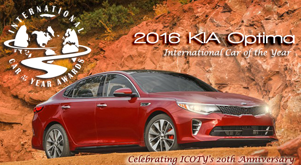 2016 Kia Optima Named 2016 and 20th Annivesary International Car of the Year by Road & Travel Magazine