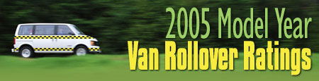 2005 Model Year Van Rollover Ratings