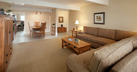 Living Room View of the Encina Inn & Suites Apartment