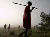 Africa - masai in the mist