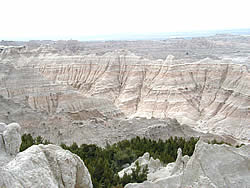 Aerial View of the Badlands